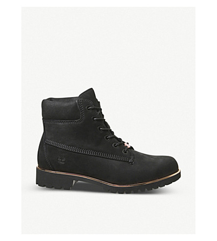 timberland black and rose gold