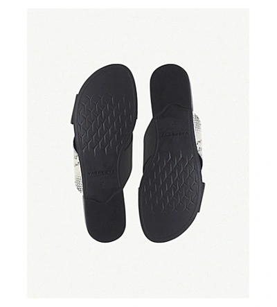 Shop Vagabond Tia Leather Sandals In Sand Black