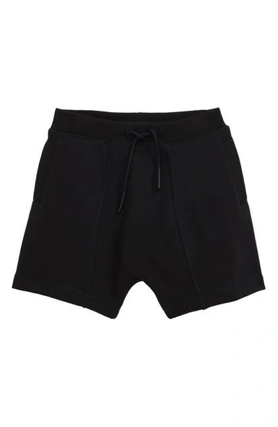 Shop Burberry Lucian Logo Tape Shorts In Black
