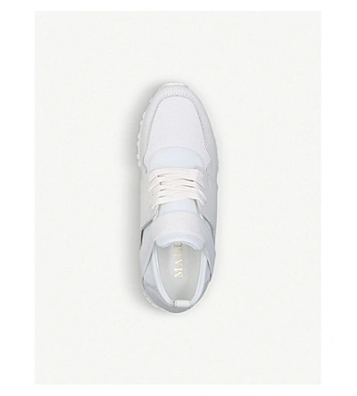 Shop Mallet Elast Leather Trainers In White