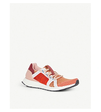 Shop Adidas By Stella Mccartney Ultraboost S Knitted Trainers In Legred Actora Ftwwht