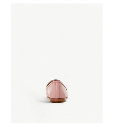 Shop Dune Guiltt Leather Loafers In Pink-leather