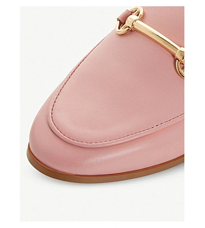 Shop Dune Guiltt Leather Loafers In Pink-leather