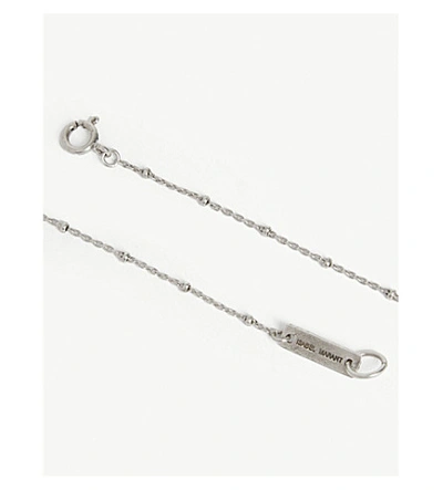 Shop Isabel Marant Zanzibar Necklace In Black/silver