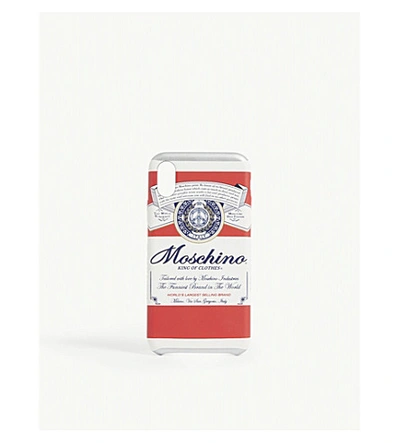 Shop Moschino Budweiser Iphone X Case In Multi