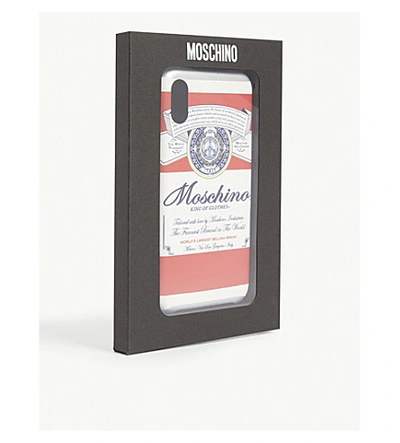 Shop Moschino Budweiser Iphone X Case In Multi