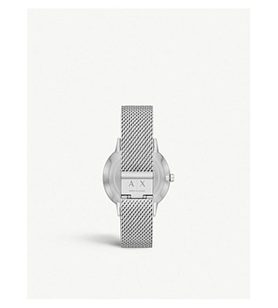 Shop Armani Exchange Ax2714 Stainless Steel Watch In Silver