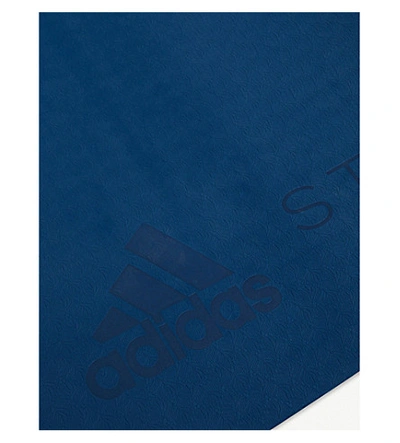 Shop Adidas By Stella Mccartney Logo-embossed Yoga Mat In Visblu Explo