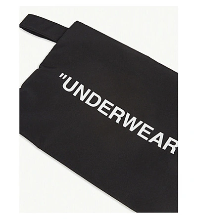 Shop Off-white Underwear Woven Pouch In Black