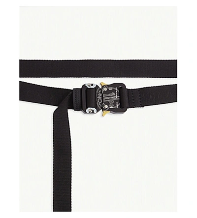 Shop Moncler Genius Rollercoaster Logo Belt In Black