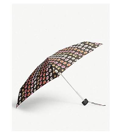 Shop Fulton Tiny 2 Patterned Mini Compact Umbrella In Glitter+leopard