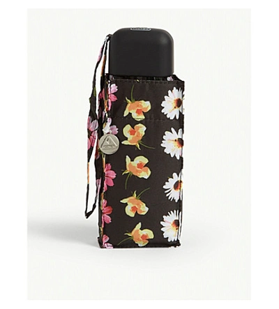 Shop Fulton Tiny 2 Patterned Mini Compact Umbrella In Glitter+leopard