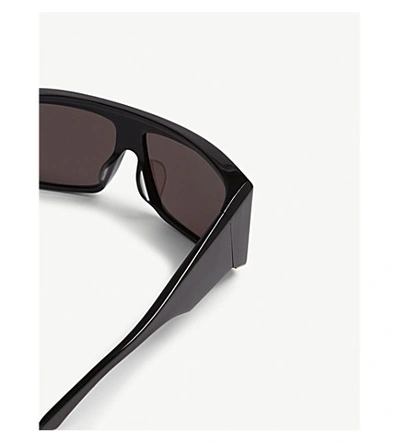Shop Balenciaga Bb0002s Square-frame Sunglasses In Black