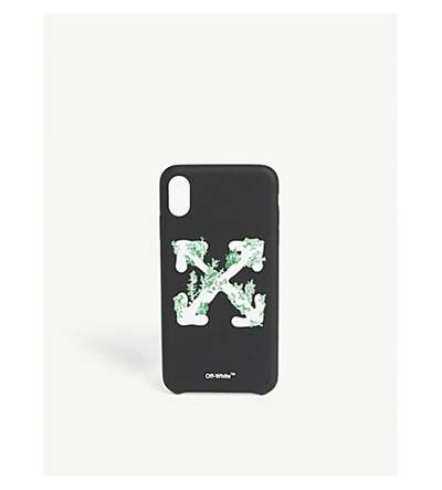 Shop Off-white Coral Arrow Iphone Xs Max Case In Black White