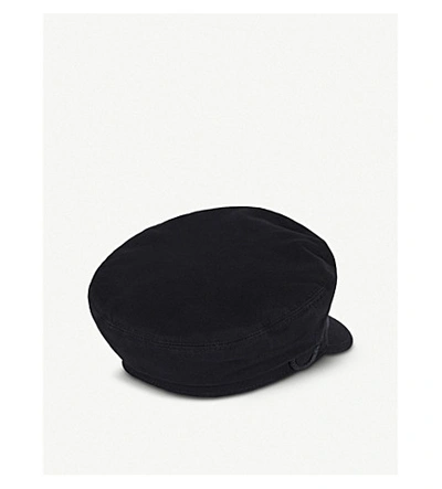 Shop Maison Michel Abby Wool-blend Baker Boy Hat In Black