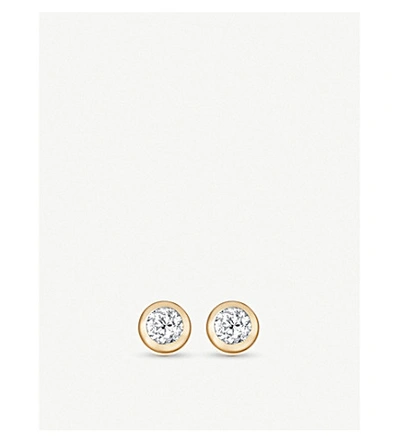 Shop Astley Clarke Womens 14ct Yellow Gold Icon Nova 14ct Yellow-gold And Diamond Earrings