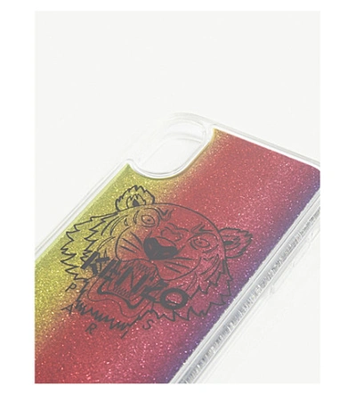 Shop Kenzo Tiger Glitter Iphone X/xs Case In Multi Glitter