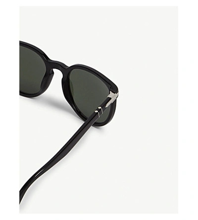 Shop Persol Women's Black Round Sunglasses