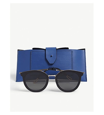 Shop Gentle Monster Womens Black Merlynn-01 Tinted Round-frame Sunglasses