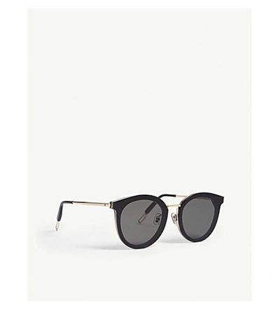 Shop Gentle Monster Womens Black Merlynn-01 Tinted Round-frame Sunglasses