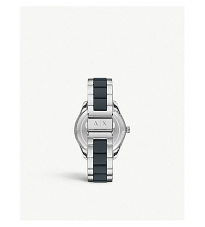 Shop Armani Exchange Ax1834 Enzo Stainless Steel Watch In Silver