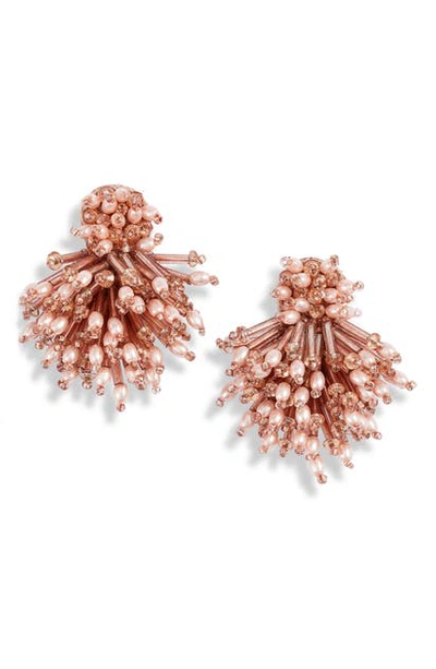 Shop Mignonne Gavigan Burst Earrings In Blush