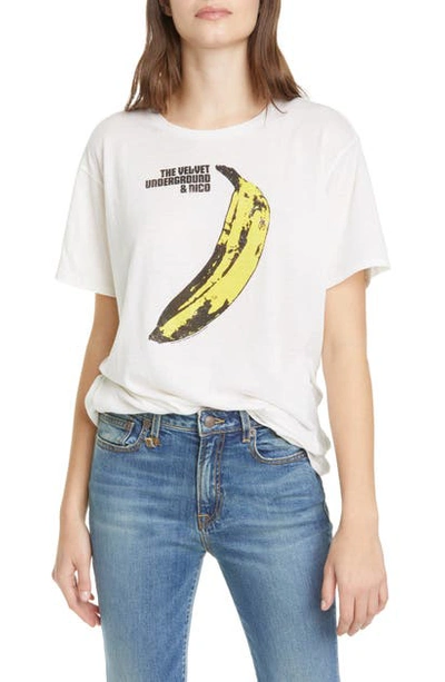 Shop R13 Velvet Underground Banana Graphic Tee In Ecru