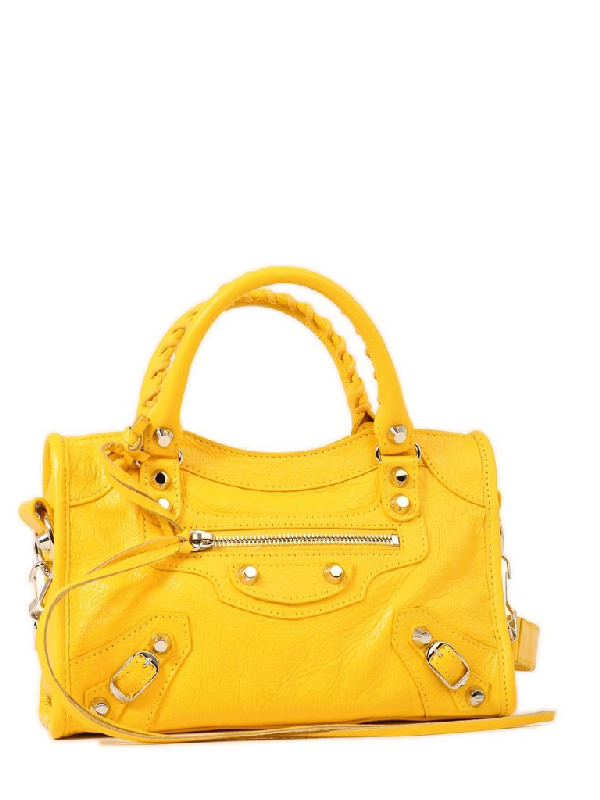 balenciaga city yellow
