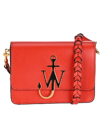 Shop Jw Anderson Anchor Box Shoulder Bag In Red