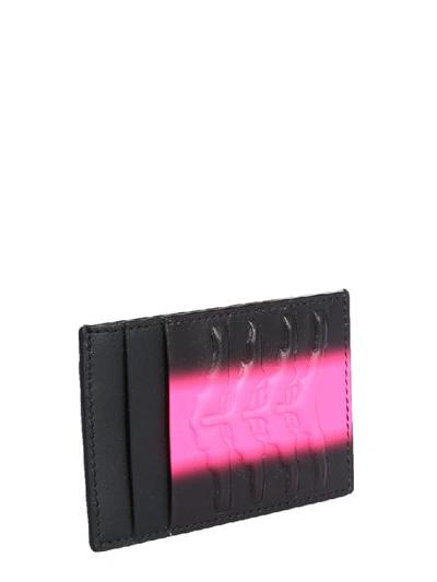 Shop Alexander Mcqueen Logo Card Holder In Black