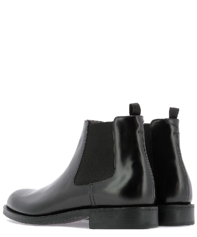 Shop Prada Side Panelled Ankle Boots In Black
