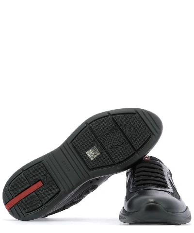 Shop Prada America's Cup Sneakers In Black
