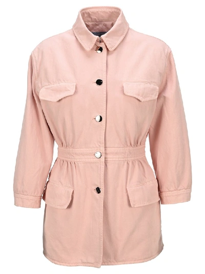 Shop Prada Safari Jacket In Pink