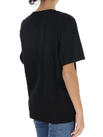 Shop Saint Laurent Oversized Jacquard T In Black