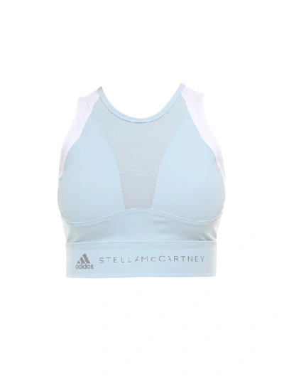 Shop Adidas By Stella Mccartney Cropped Top In Blue