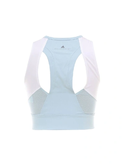 Shop Adidas By Stella Mccartney Cropped Top In Blue