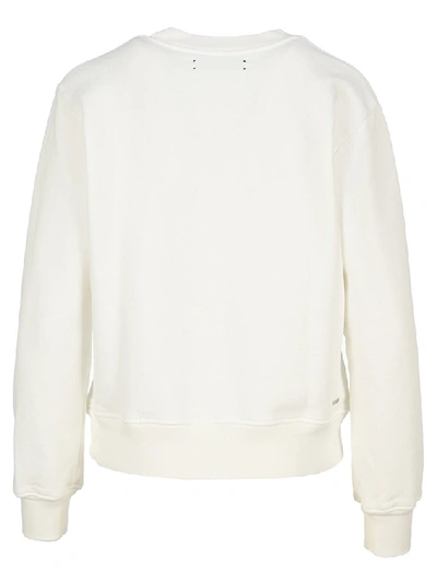 Shop Amiri Graphic Print Sweatshirt In White