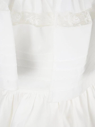 Shop Prada Ruffled Tiered Dress In White