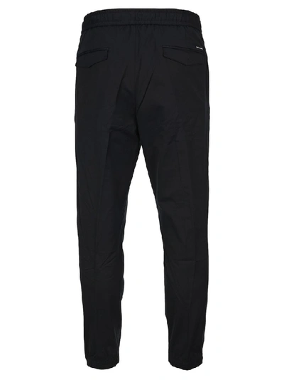 Shop Dolce & Gabbana Drawstring Tapered Trousers In Navy