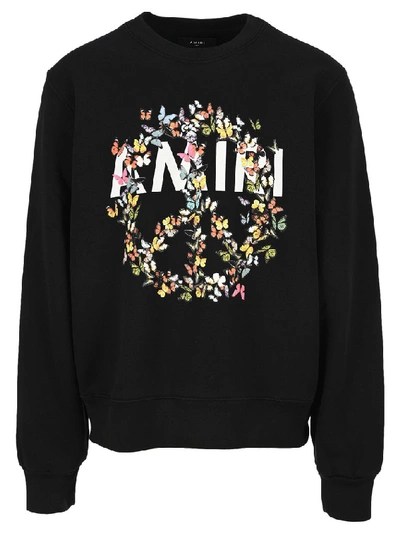 Shop Amiri Graphic Print Sweatshirt In Black