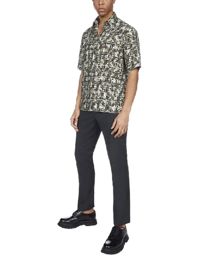 Shop Fendi All Over Ff Print Shirt In Green