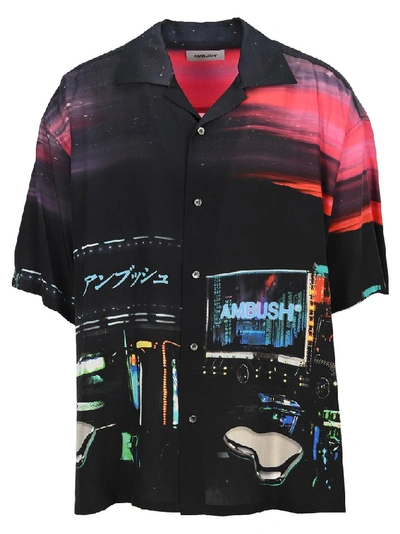 Shop Ambush Graphic Print Bowling Shirt In Multi