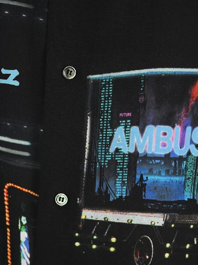 Shop Ambush Graphic Print Bowling Shirt In Multi