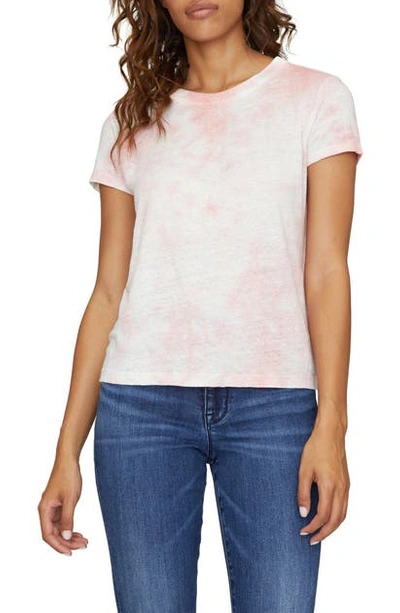 Shop Sanctuary The Perfect Wash Tie Dye Linen T-shirt In Pink Cloud