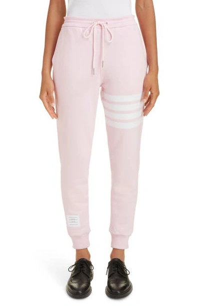 Shop Thom Browne 4-bar Sweatpants In Light Pink