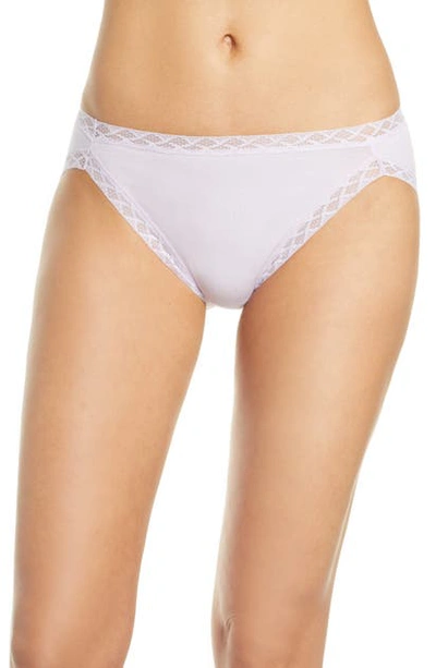 Shop Natori Bliss French Cut Briefs In Pastel Lilac