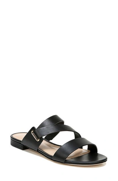 Shop Via Spiga Cadell Slide Sandal In Black Leather