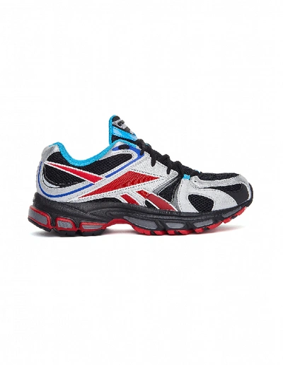 Shop Vetements Black & Red Spike Runner 200 Sneakers In Multicolor