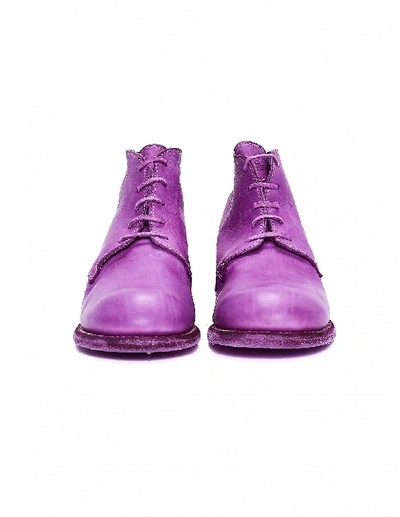 Shop Guidi Purple Leather Boots