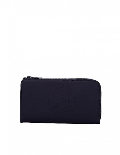 Shop Maison Margiela Black Perforated Leather Wallet